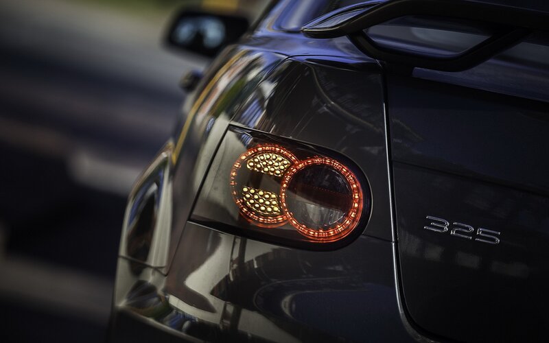 Close-up of car taillight