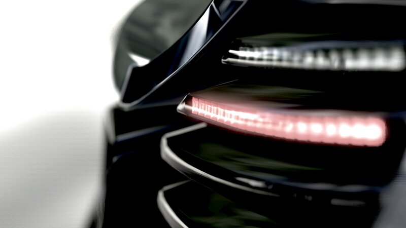 close-up of car taillight