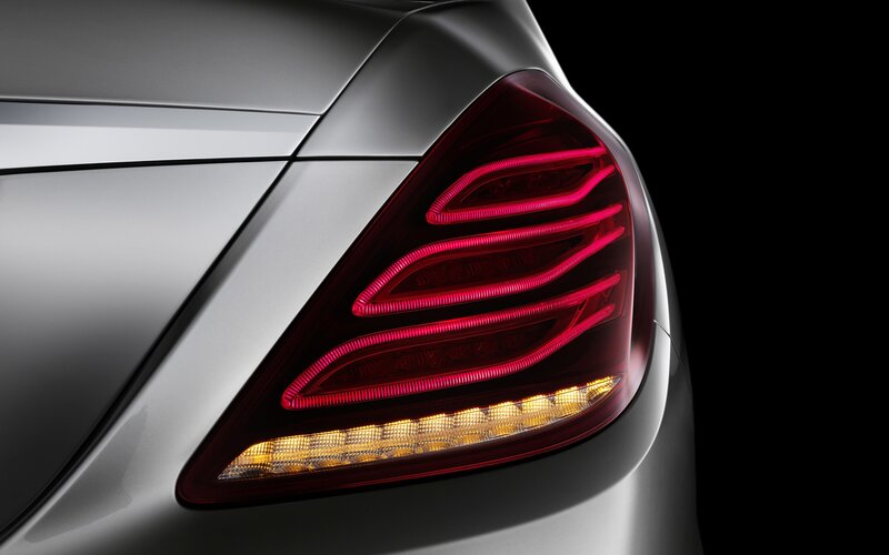 close-up of car taillight