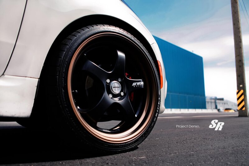 close-up of car wheel