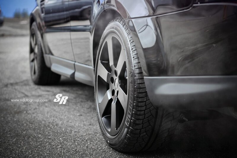 close-up of car wheel