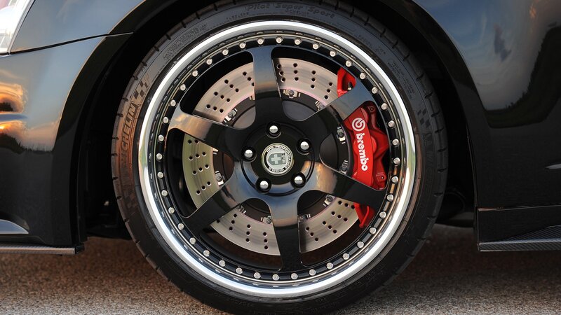 close-up of car wheel