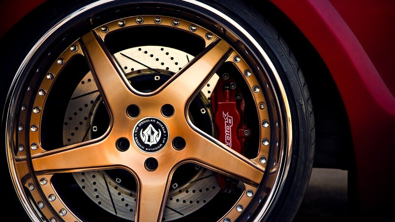close-up of car wheel