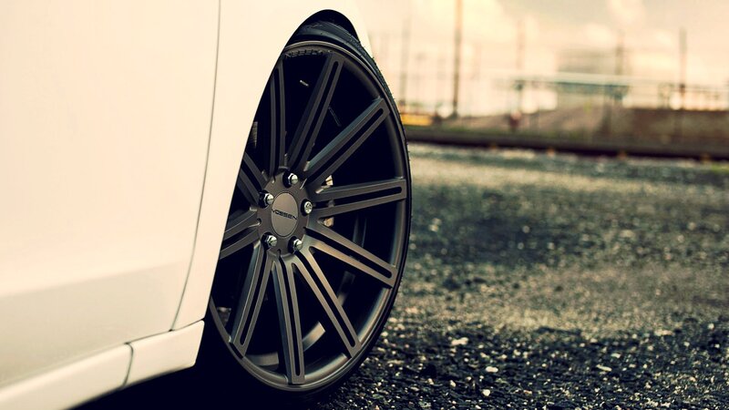 close-up of car wheel