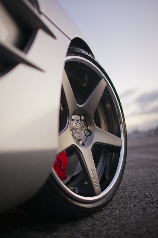 close-up of car wheel
