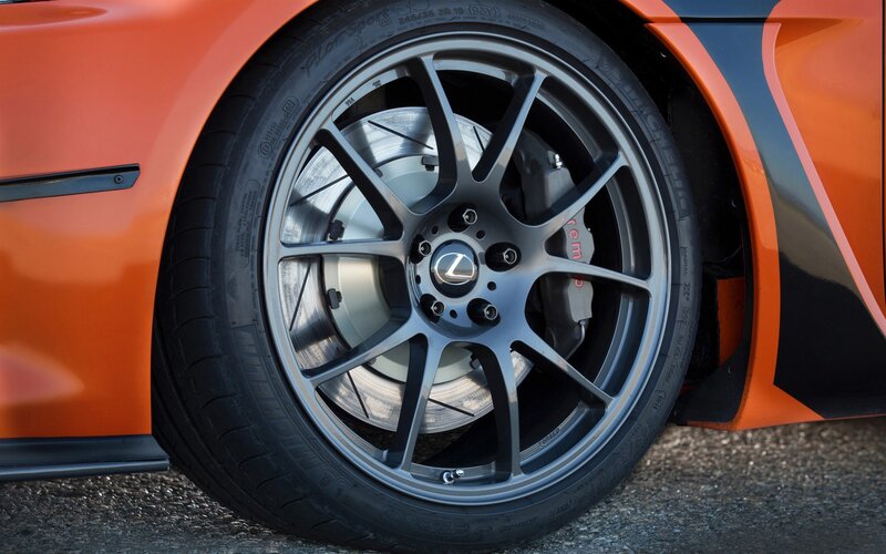 close-up of car wheel