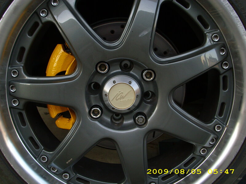 close-up of car wheel