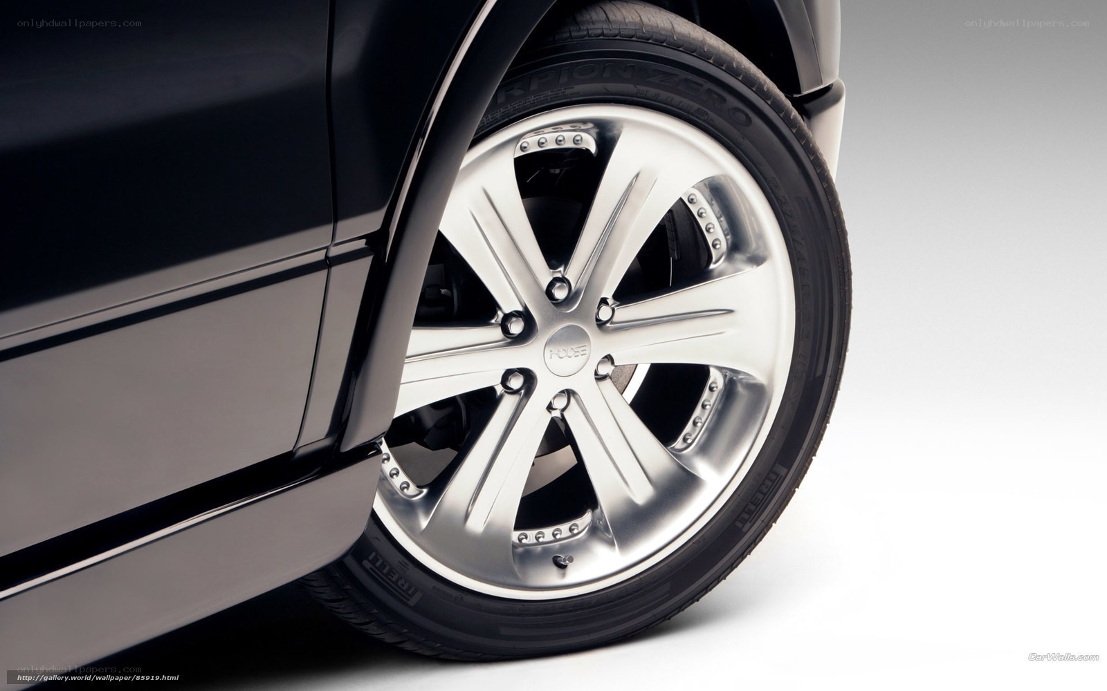close-up of car wheel