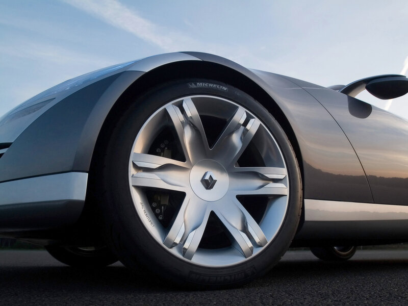 close-up of car wheel