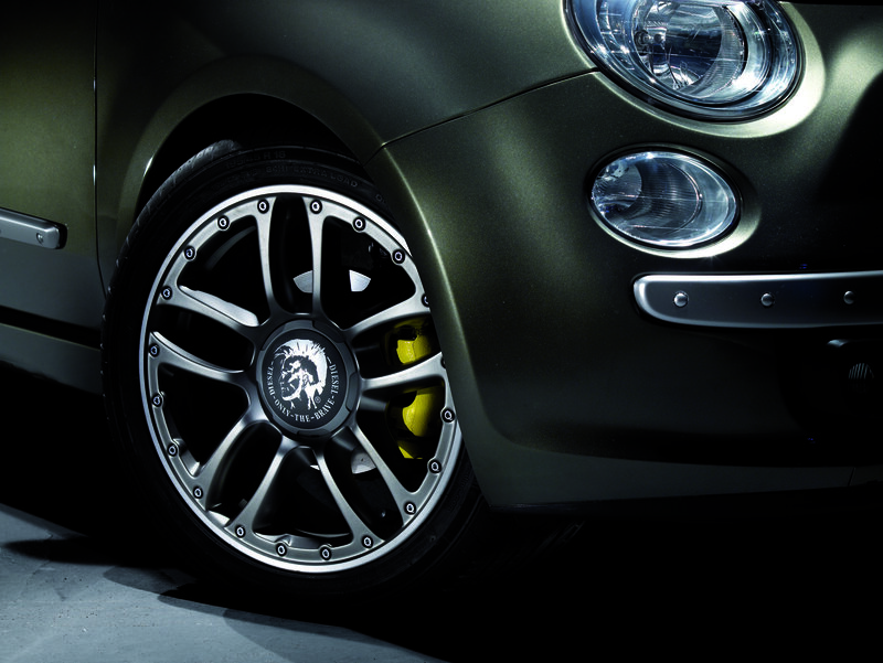close-up of car wheel
