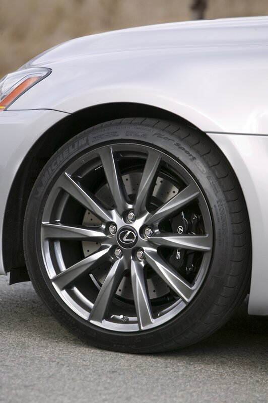 close-up of car wheel
