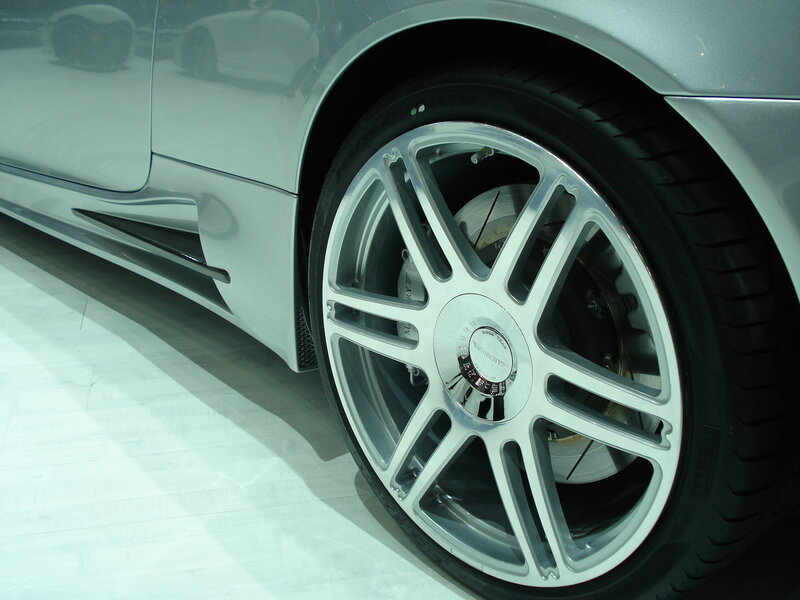 close-up of car wheel
