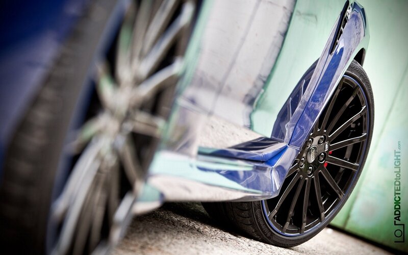 close-up of car wheel