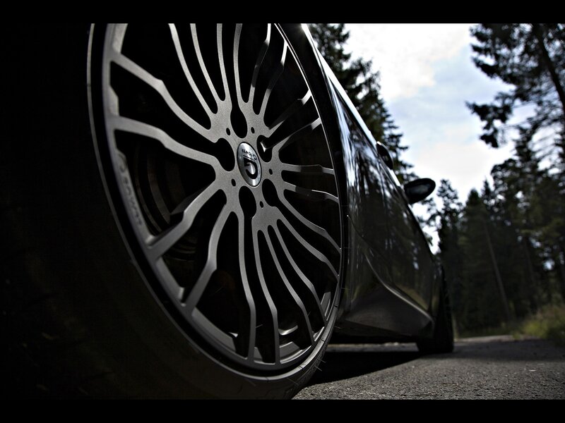 close-up of car wheel