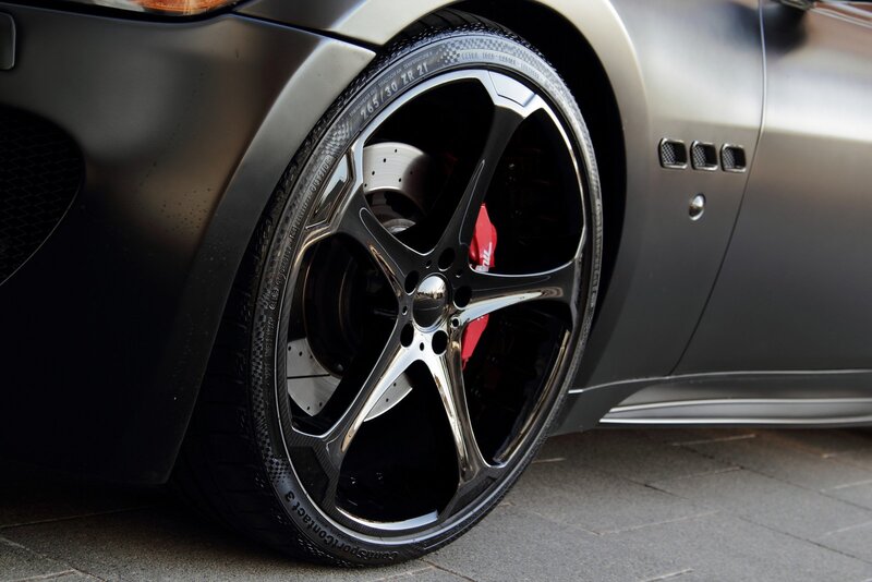 close-up of car wheel