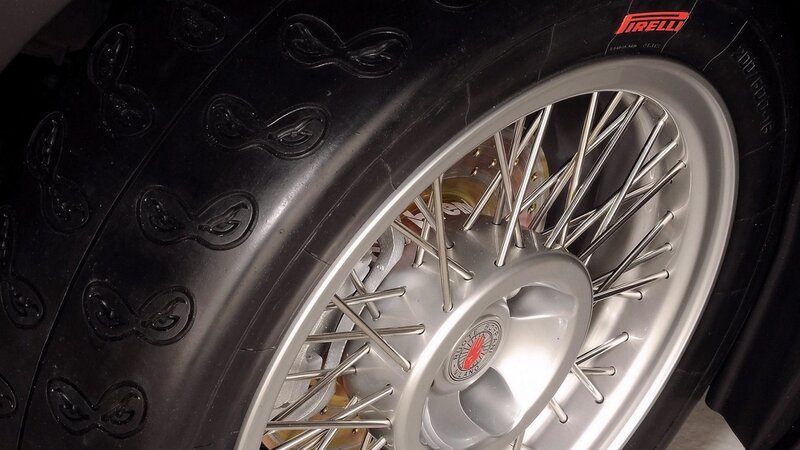 close-up of car wheel
