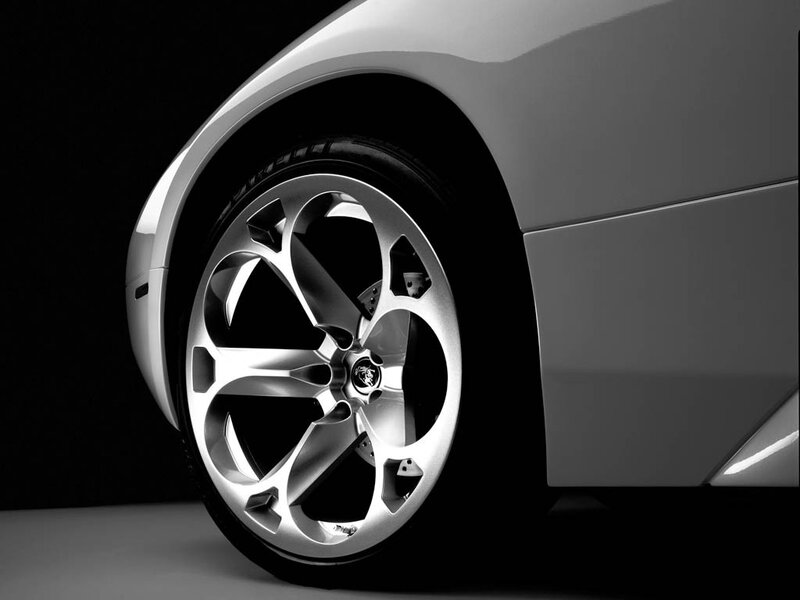 close-up of car wheel