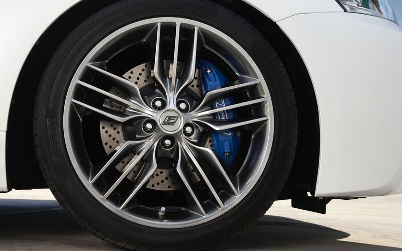 close-up of car wheel