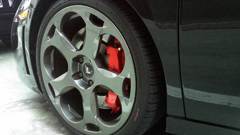 close-up of car wheel