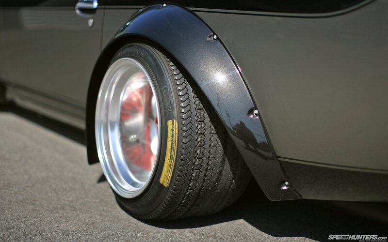 close-up of car wheel