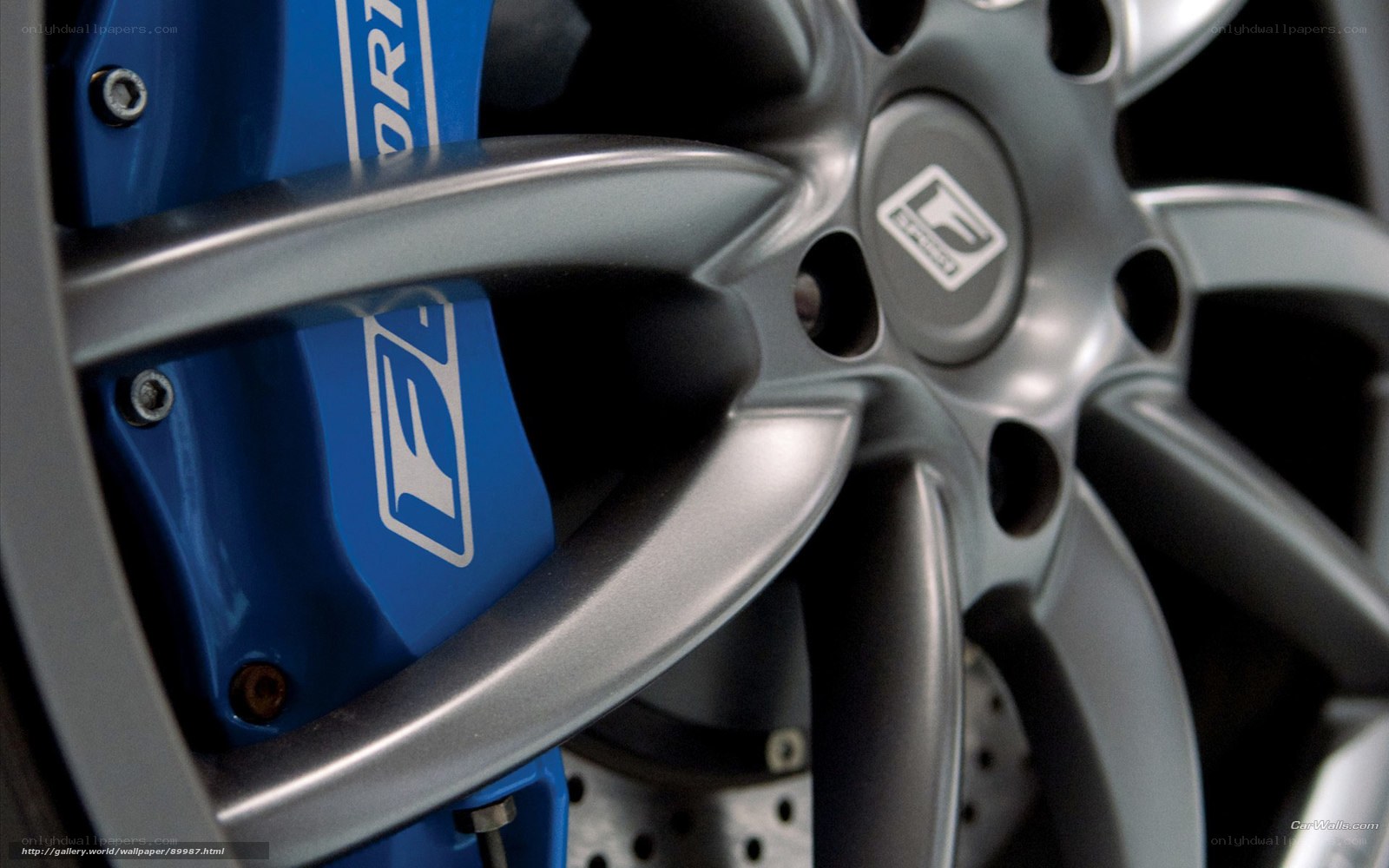 close-up of car wheel and brake
