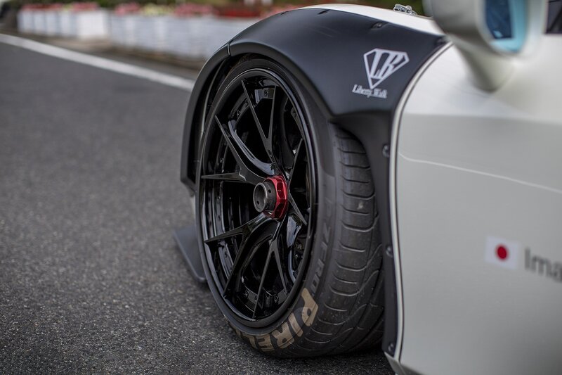 Close-up of Car Wheel — Black, Calm