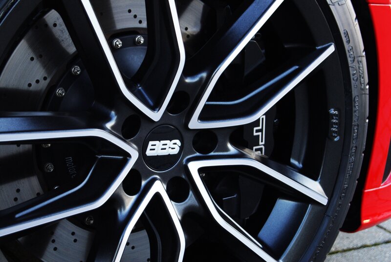 Close-up of Car Wheel — Black, Dramatic, Photograph, Brake Disc