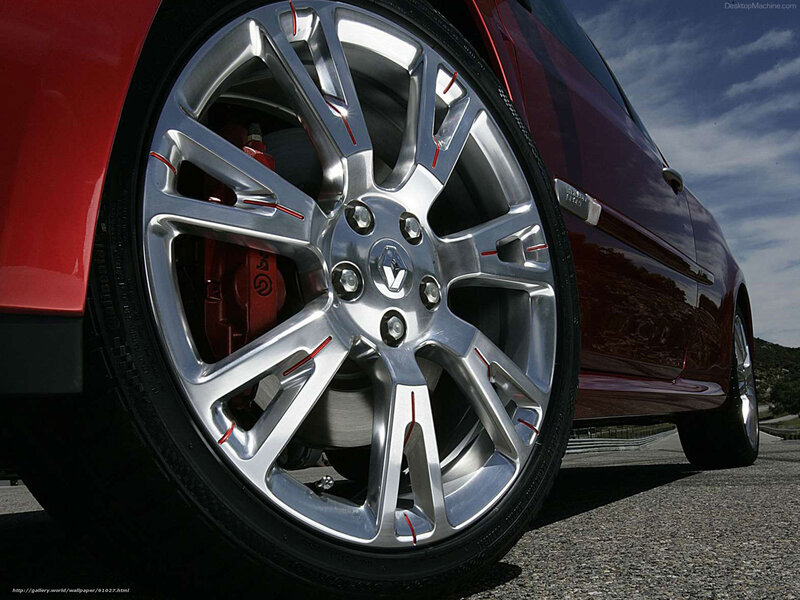 Close-up of Car Wheel — Red, Dramatic, Afternoon