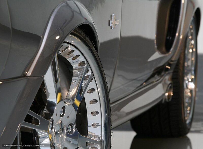 Close-up of Car Wheel — Silver