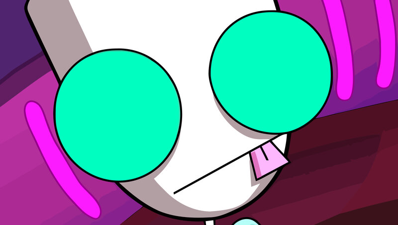 close-up of cartoon character
