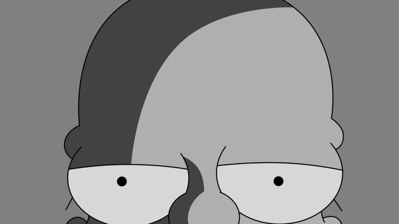 close-up of cartoon character