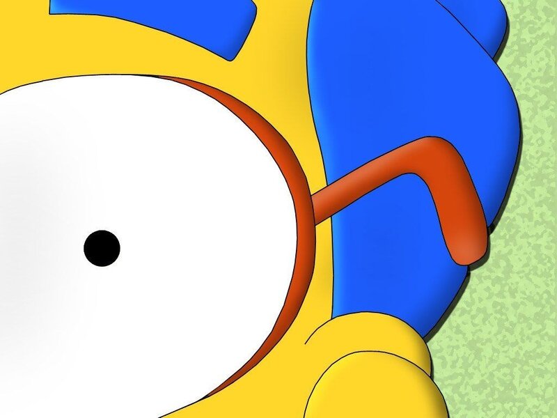 close-up of cartoon character