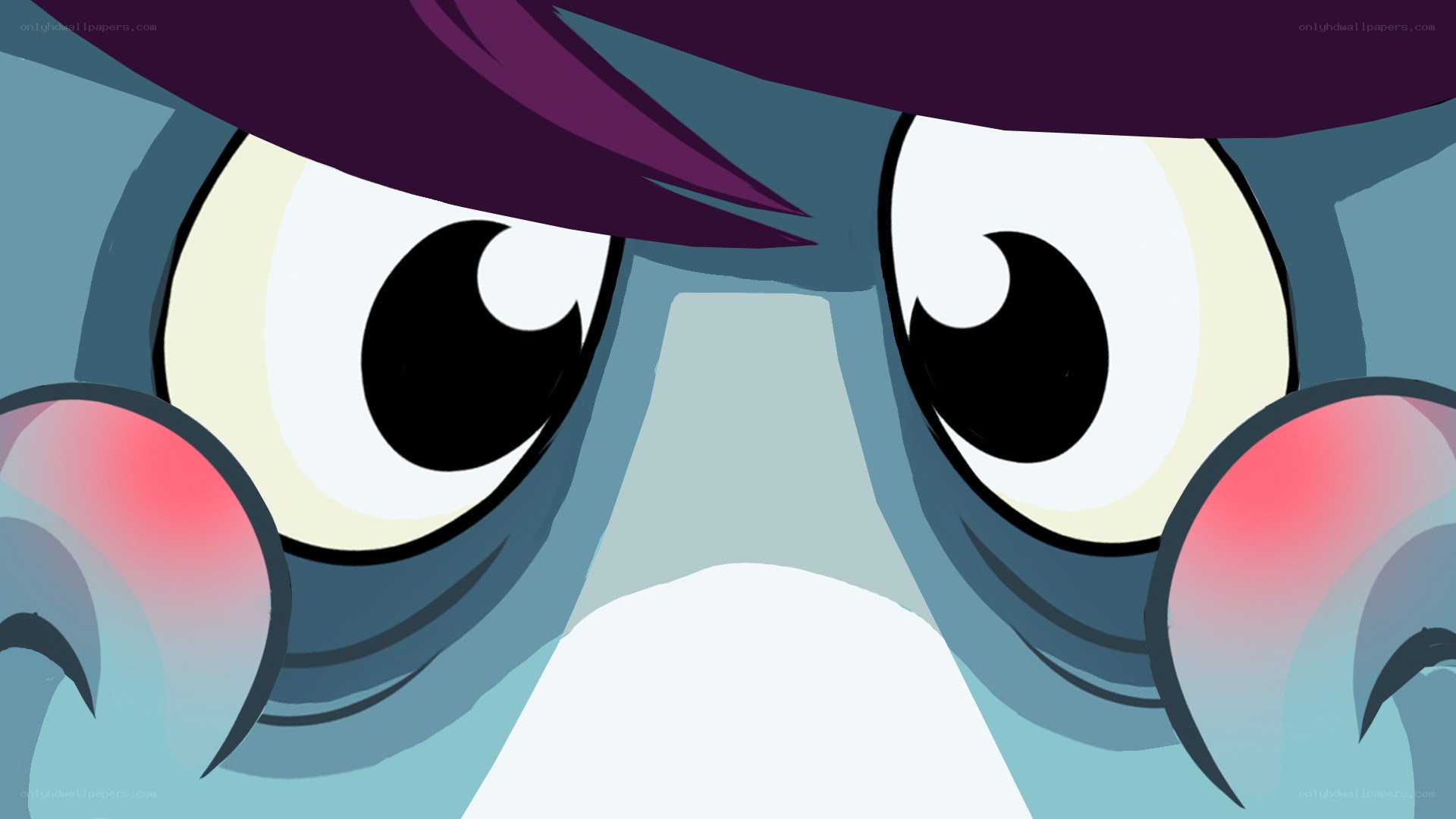 close-up of cartoon eyes