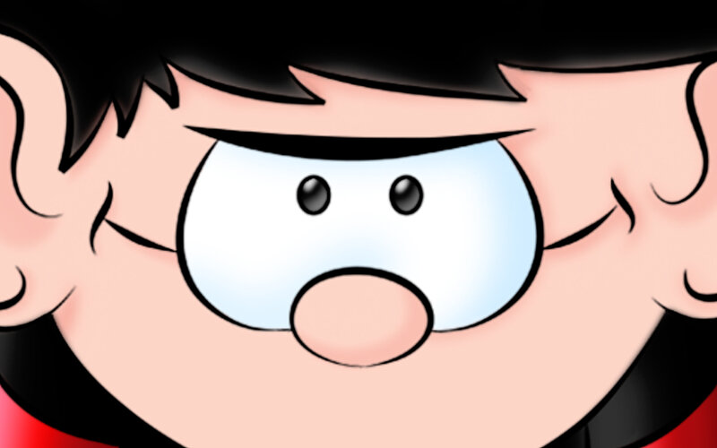 Close-up of Cartoon Face