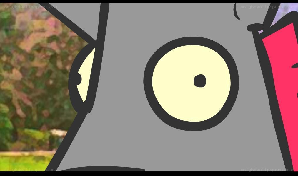 close-up of cartoon robot face