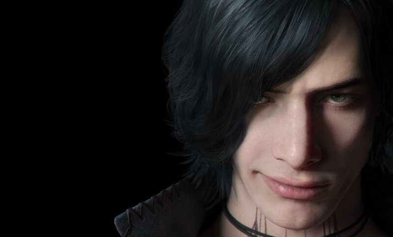Close-up of Character Face — Black, Dramatic