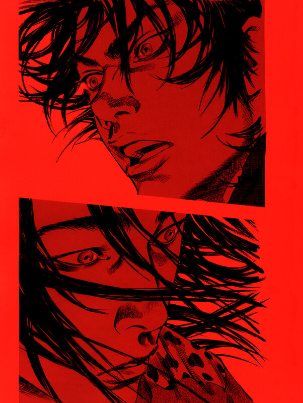 Close-up of Character Face — Red, Dramatic