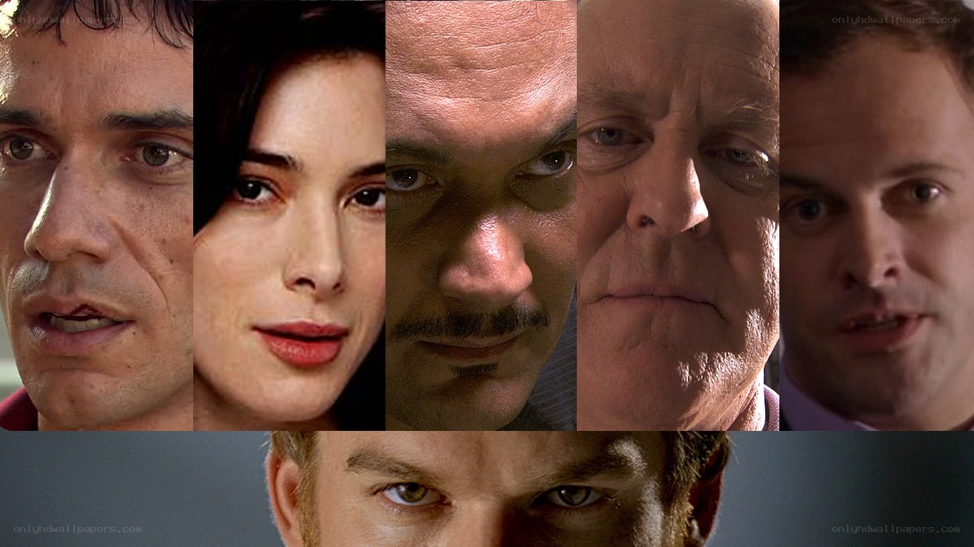 close-up of character faces