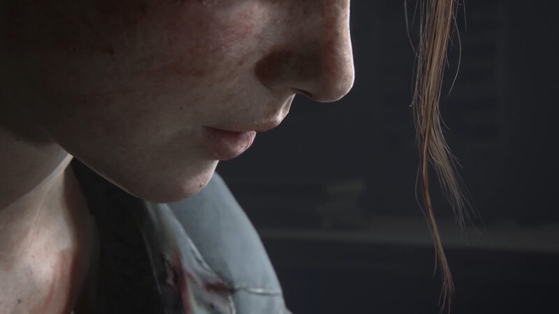 Close-up of Character's Face — Gray
