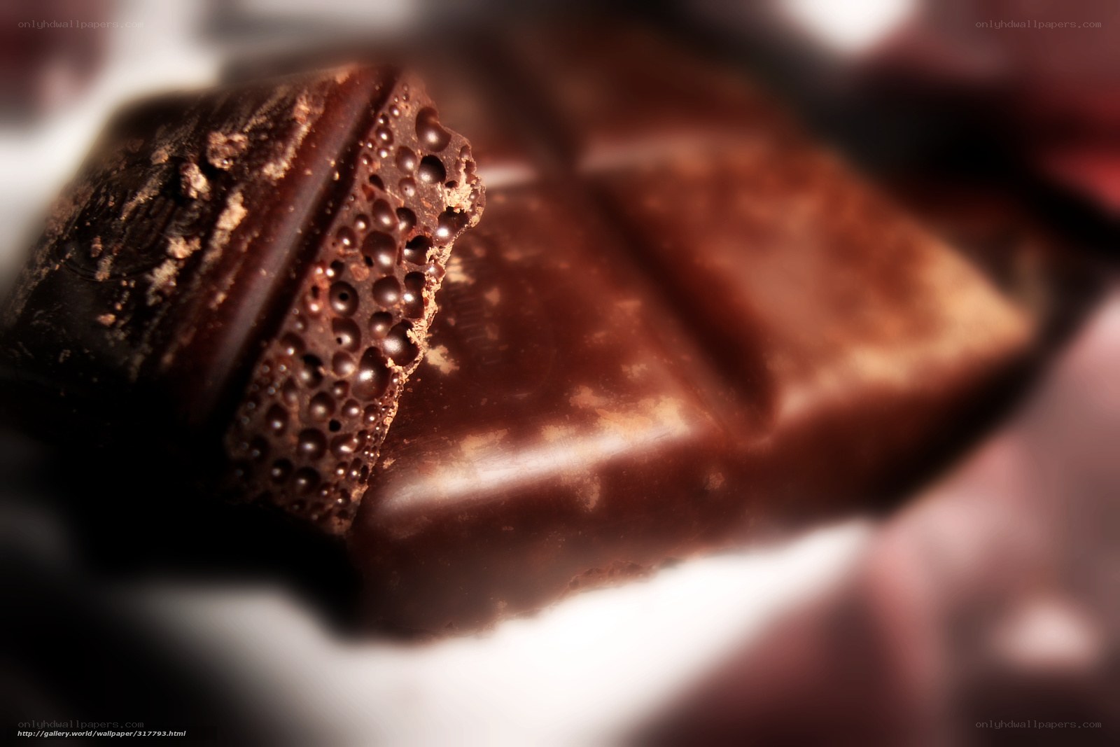 close-up of chocolate bar