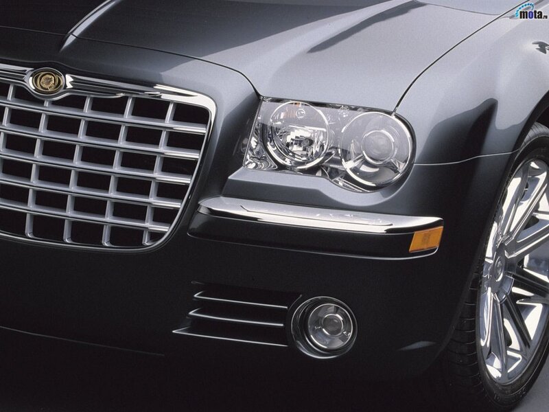close-up of chrysler grille