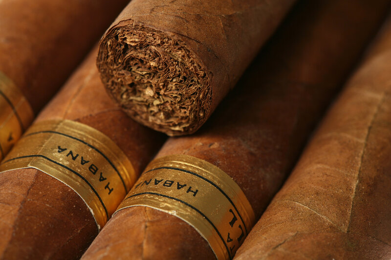 Close-up of cigars