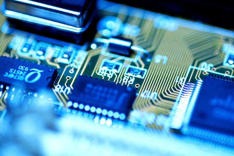 Close-up of circuit board