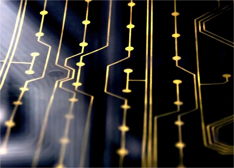 close-up of circuit board