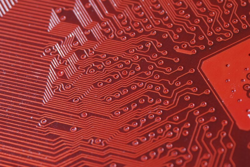 Close-up of circuit board