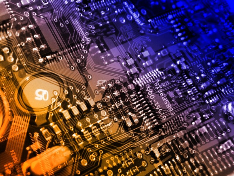 Close-up of circuit board
