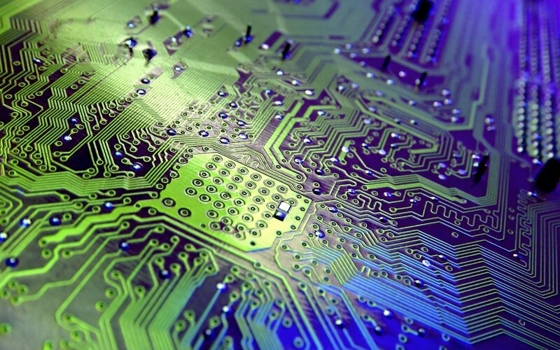 Close-up of circuit board
