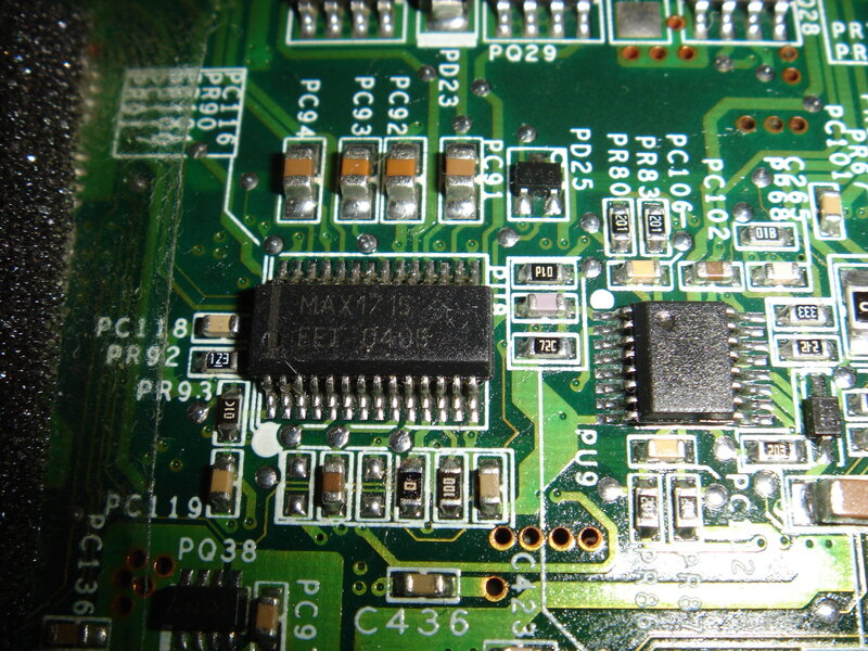 close-up of circuit board
