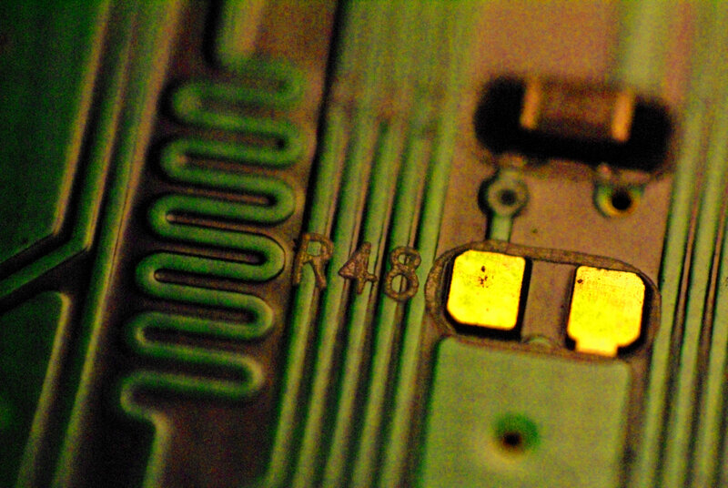 close-up of circuit board