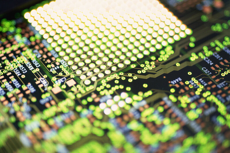 Close-up of circuit board